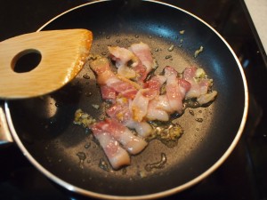 ベーコン投入