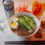 【韓国料理】夏にピッタリな韓国水冷麺を作ってみた